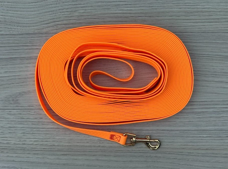 Longe 12M, en biothane hexa imperméable, légère et résistante [orange]